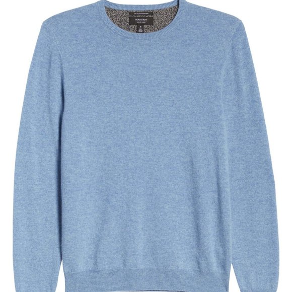 NORDSTROM MEN'S SHOP Cashmere Crewneck Sweater - Picture 2 of 8